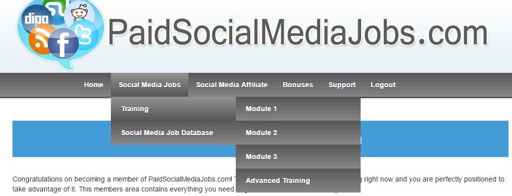 paid social media jobs training
