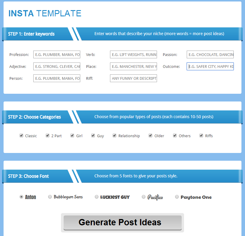 insta template software within the insta crusher members area