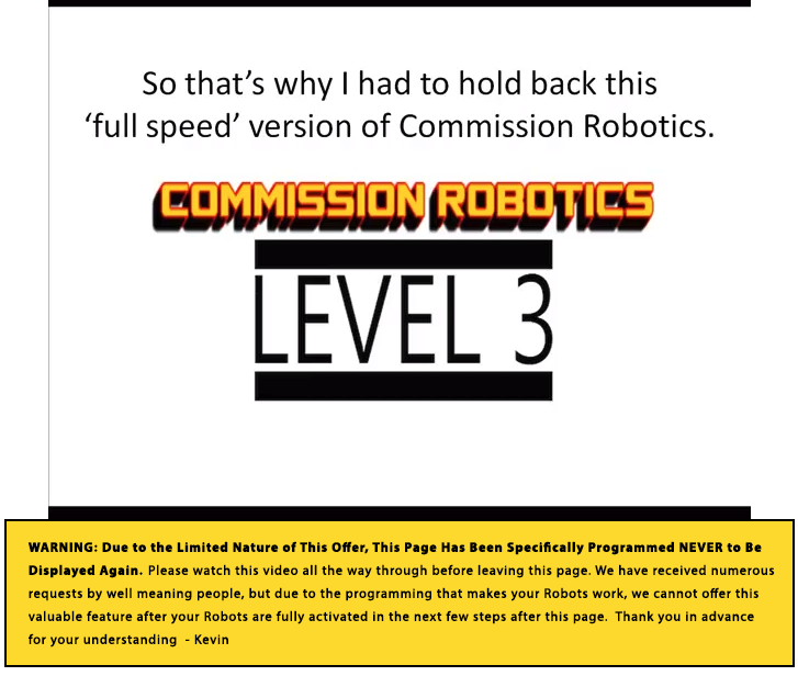 Commission Robotics upsell 3