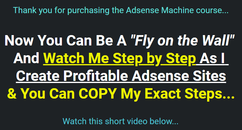 adsense machine upsell 1