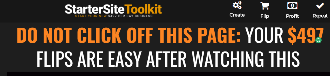 Starter Site Toolkit An Easy 497 Per Day Business Plans