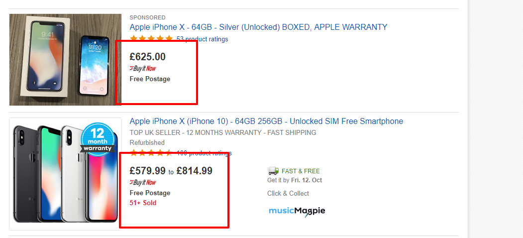 Apple iPhone X 64gb worth selling on ebay instead of magpie